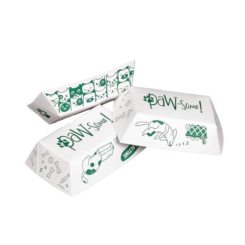 SCT, Small Disposable Pet Food Bowl, 1/2 Cup (50 Quantity) Pet Food Tray, Trave…