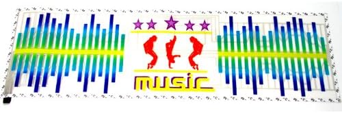 Led Maximum 90x25cm Dc 12v Sound Sensitive Music Beat Activated Car Sticker Equalizer Michael Sticker Music Rhythm LED Flash Lamp with Car Cigarette Charger Universal Decoration #ML02