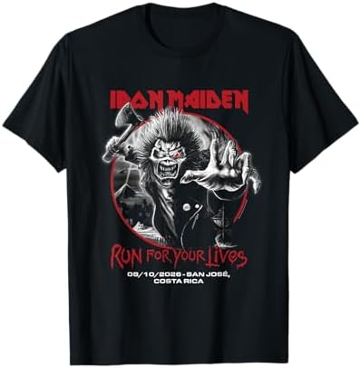 Amazon.com: Iron Maiden Senjutsu Eddie Red Circle T-Shirt
