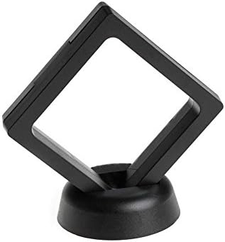 forviupet New Plastic Protect Jewelry Display Case Floating Suspended Stand Box Coins Gems Artefacts