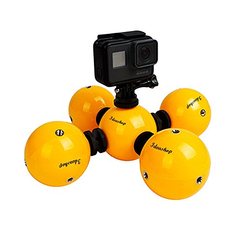 Ideashop-ProFloat-Waterproof-Floating-Ball-Grip-Compatible-with-all-GoPro-Cameras-Hero-5-Session-Black-Silver-Hero-2-3-3-4-Action-Camera-Floaty-Gadget-Underwater-Accessories-5PCS
