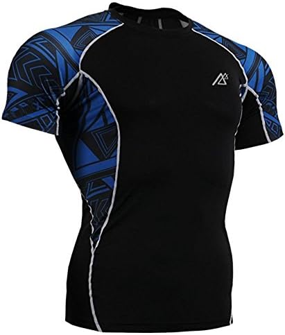 Men's Basic Skin Rash Guard Shirts Long Sleeve Size M-4XL Black