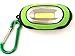 【2 Pack】Elecrainbow Magnetic Pocket Key Chain Flashlight/ COB Super Brightness with Carabiner, Blue & Green