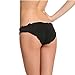 Lazy Cat Sexy Women Ruched Ruffle Cheeky Bikini Bottoms Medium Black