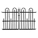 Specrail Roxbury ROXBURY24G Aluminum Garden Fence Gate Panel, 24 by 36-Inch, Black
