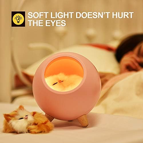 gato luz de noche para ninos linda