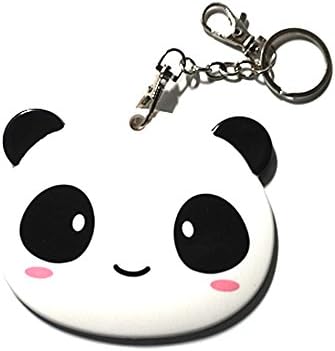 GTONEE Plastic Cute Credit Card Cases Key Chains ID Card Case Ring Panda B