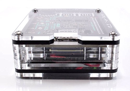 Zebra Black Ice Case with Fan for ASUS Tinker Board ~ C4Labs