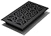Decor Grates STH612 Classic Collection Floor Register, 6x12 Inches, Textured Black