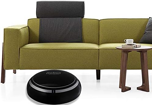 Iusun Robot Vacuum Cleaner Slim Anti-collision Low Noise Manual Automatically Move for Pet Hair Hard Surface Floors Carpets Household Hotel Office - Shipping From USA (Black)