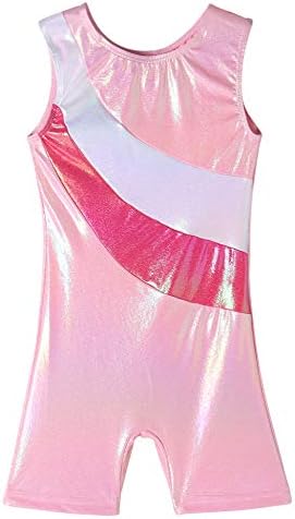 QoozZ Gymnastics Biketard for Girls Gymnastics Galaxy Printed Leotards Unitard