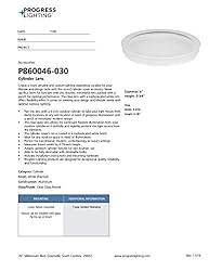 Progress Lighting Cylinder Collection 6" Clear