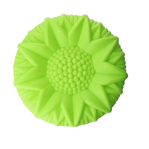 Anshinto Sunflower Mold Silicone Mould Chocolate Cake Baking DIY Decorating Bakeware (approx. 25.54.5cm)