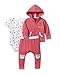 Lamaze Organic Baby Baby Organic 3 Piece Hoodie Set, Coral, 6 Months