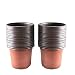 KINGLAKE 100 Pcs 4" Plastic Plants Nursery Pot/Pots Seedlings Flower Plant Container Seed Starting Pots primary