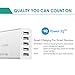 USB Wall Charger Desktop Charging Station 5-Port, G-TING PowerIQ Technology Charging Ports for iPhone, iPad,Nexus,LG,Edge and More