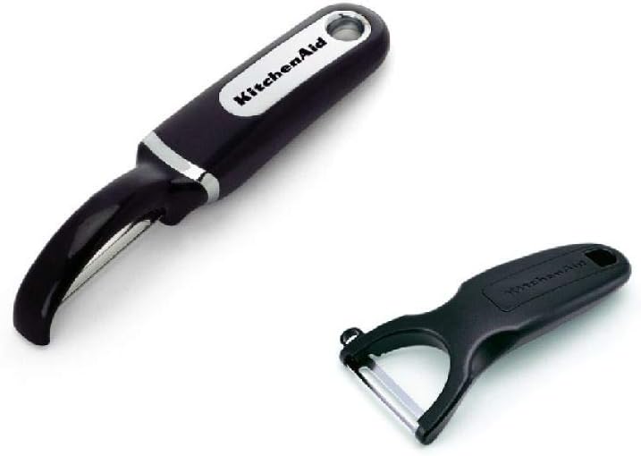 KitchenAid KC355OHOBA Classic Fruit and Vegetable Peeler Set, Set of 2, Onyx Black