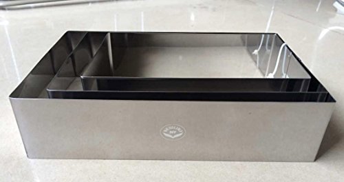 Newlineny stainless steel 3 sizes rectangular molding f…