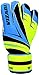 Vizari Avio F.P. Soccer Goalkeeper Gloves - Superior Grip, All Skill Levels - Non-Slip Receiver Gloves | for Kids and Adults (Blue/Green, Size 5)