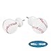 H.VERSAILTEX Single Window Treatment Rod Set with White and Red Baseball Finials, 3/4 - Inch Diameter, Adjustable Length