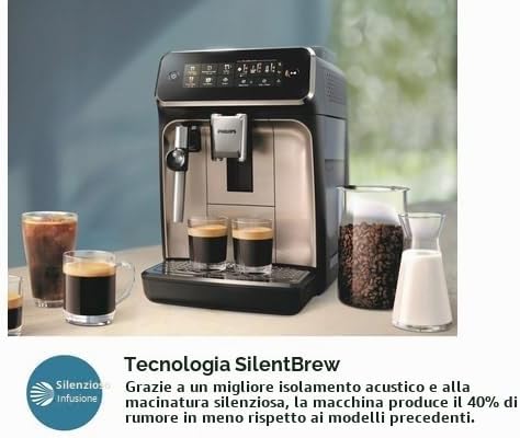 Macinacaff automatico per macchina da caff espresso - PHILIPS - EP3321/40 - Nero — foto 6 di 8