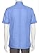 Gentlemens Collection Mens Short Sleeve Linen Look Guayabera Shirt Red X-Large