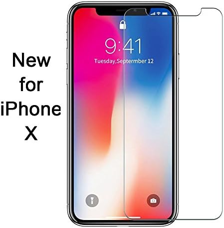 SNNC iPhone X Glass Screen Protector, Mothca Anti-Glare &amp; Anti-Fingerprint No Dazzling 9H Hardness HD Clear Tempered Glass Shield Film for iPhone X/iPhone 10