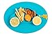 Qshare Toddler Plates, One-Piece Baby Plate for Babies Toddlers and Kids, Portable BPA-Free FDA Approved Strong Suction Plates for Toddlers, Dishwasher and Microwave Safe Silicone Placemat 11x8x1''