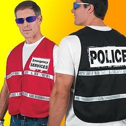 Incident Vest Black White Reflective
