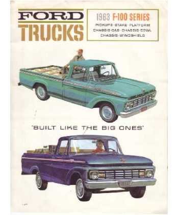 Amazoncom 1963 Ford F100 Truck Sales Brochure Literature