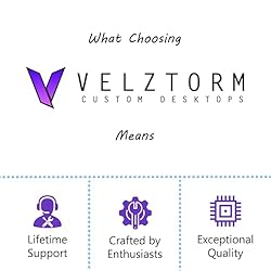 Velztorm White Pilum Custom Built Gaming Desktop PC