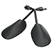 Weksi Motorcycle Street Bike ATV Rear View Rearview Side View Mirrors 8mm + 2 Handlebar Mount (Pack of 2)