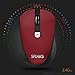 Wireless Mouse, Splaks 2.4Ghz Wireless Mice 4 Buttons Portable Office Mouse 3 Adjustable DPI Left Hand Mouse with Nano USB Receiver for Computer, Laptop, MacBook-BKRD