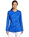 Dickies Women's Genflex (Contrast) Crew Neck Snap Front Warm-Up Jacket