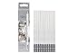 KachiKawa Sketch Highlight Pencil Pen Charcoal White Sketch Pencil Painting Special White Charcoal 12 PCS (White Charcoal Pencil)