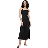 Gap Womens Ribbed A-line Knit Midi Dress