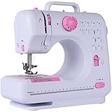 Costway Sewing Machine Household Multifunction Double Thread and Speed Free-Arm Crafting Mending Machine