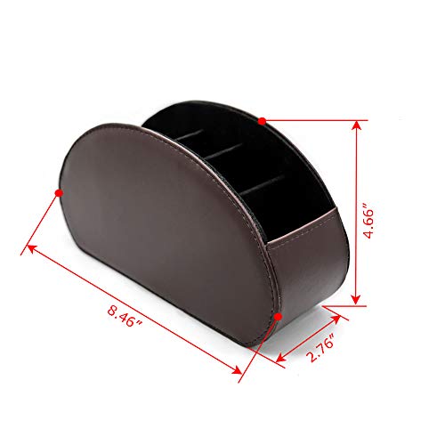 Fosinz Remote Control Holder Organizer Table Desk Leather Control