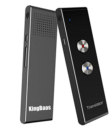 KingBaas Smart Language Translator Device Handheld Portable Real Time Instant Two-Way Language Translation Support 39 Language Freely Translation (Gray)