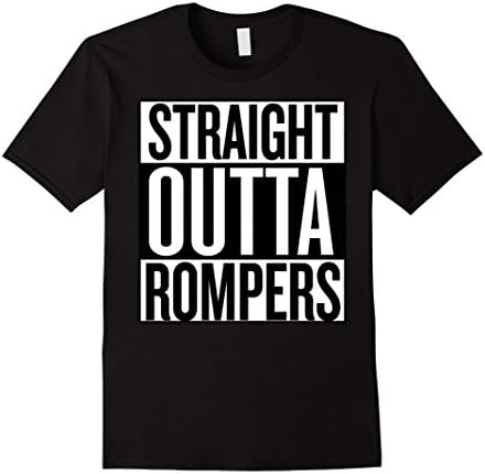 Mens Straight Outta Rompers XL Black