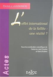 L' effet international de la faillite