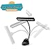Hallomall 9 LED Clip On Music Stand Lights-3AA Batteries Included- Adjustable Cordless Portable Led Lamp for Mixing Orchestra Work Craft Table (Powered by AA Batteries, AC Adapter or USB Cable)