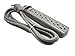 6 AC Outlet 8ft Extra Long Power Cord Power Electrical Wall Flat Type Plug Socket Surge Protector Strip Switch Adapter