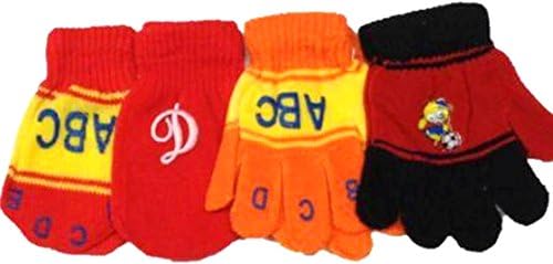 Set of Four Pairs Magic Mittens Gloves for Infants Ages 6 Mo to 4 Years Monogram