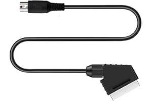 V-pin Scart Cable Compatible with The Master System RGB AV Scart Replacement Cable Compatible with The Megadrive 1 Master Sys