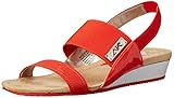 Anne Klein Sport Women's Teatime Fabric Wedge Sandal, Black, 10 M US