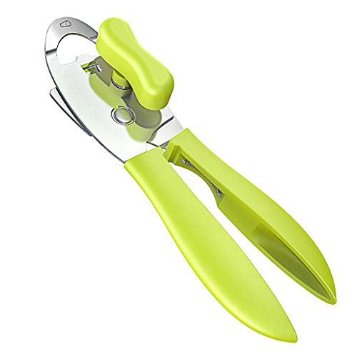 Manual Can Opener, Stainless Steel 8" Handheld Multifunction Can Openers 4in1 Can Lifter