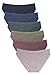 Wealurre Cotton Women's Breathable Panties Seamless Comfort Underwear (3128M, Line Purple)