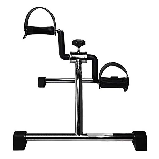 Vaunn Medical Pedal Exerciser (Silver with Black), Fully Assembled Exercise Pedals for Arms and Legs - Image 3