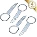 YIQI Radio Removal Tool Key Tool 4PCS for Ford, Volkswagen, Mercedes and Audi - Easy Grip Handles
